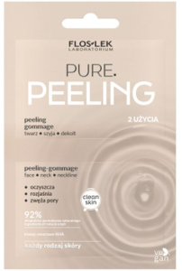 Floslek Pure Peeling-Gommage Face, Neck & Décolleté (2x4mL)