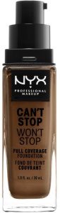 NYX Professional Makeup Can't Stop Won't Full Coverage Foundation (30mL) Cappuccino