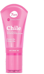 7DAYS My Beauty Week Chile Anti-Cellulite Warming Body Cream Pepper+Ginger (130mL)