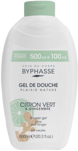 Byphasse Plaisir Nature Shower Gel Lime & Ginger (600mL)