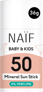 Naïf Mineral Sunscreen Stick 0% Perfume for Baby & Kids SPF50 (36g)