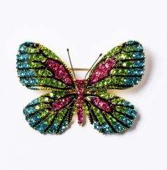 Nora Norway Brooch Butterfly Green
