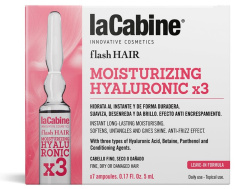 laCabine Flash Hair Moisturizing Hyaluronic x3 Ampoules (7x5mL)